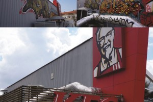 KFC grafiti valymas