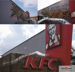 KFC grafiti valymas